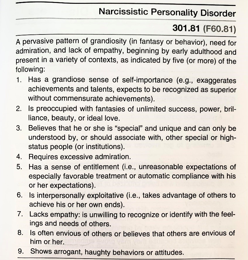 How Do I Know if Someone Has Narcissistic Personality Disorder?